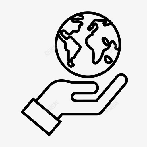 世界关怀地球生态图标svg_新图网 https://ixintu.com 世界关怀 地球 环境 生态 金融
