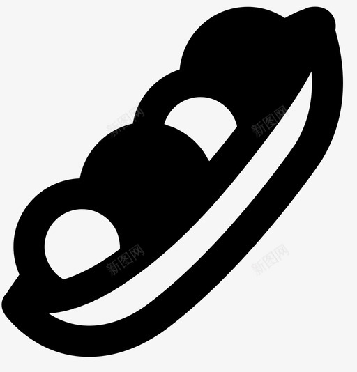 豌豆豆子吃图标svg_新图网 https://ixintu.com 吃 豆子 豌豆