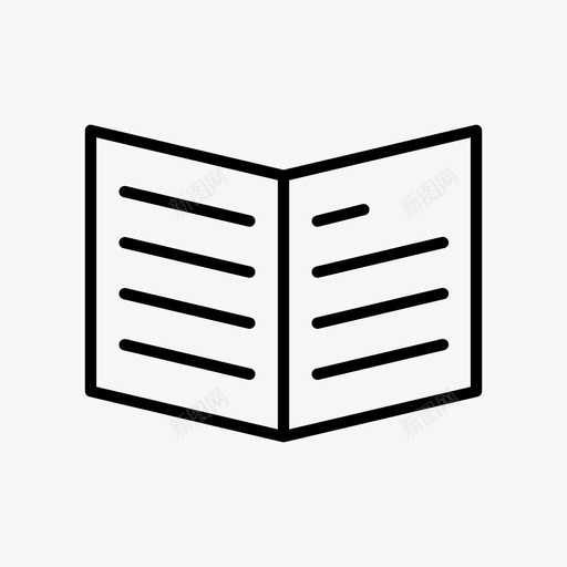 书杂志报纸图标svg_新图网 https://ixintu.com 书 报纸 文学作品 杂志