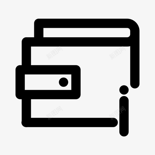 信息钱包账单商业图标svg_新图网 https://ixintu.com 信息钱包 商业 账单 金钱 钱包粗体