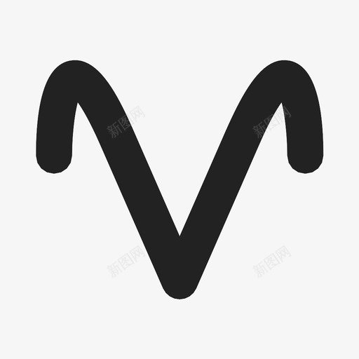 白羊座占星术火图标svg_新图网 https://ixintu.com 占星术 星座 火 白羊座 黄道带