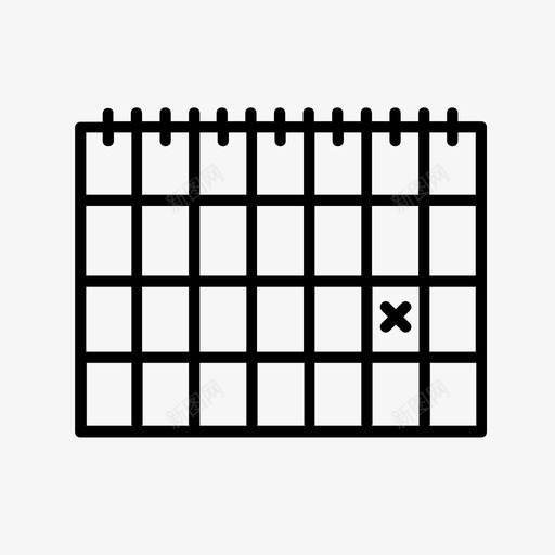 选举日日历政治图标svg_新图网 https://ixintu.com 政治 日历 选举日