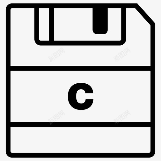 保存c文件c扩展名图标svg_新图网 https://ixintu.com c扩展名 保存c 保存图标 文件