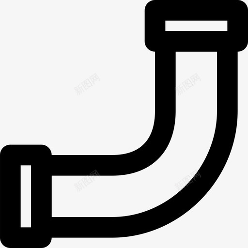 弯管施工工具图标svg_新图网 https://ixintu.com smashicons结构md轮廓 工作 工具 弯管 施工