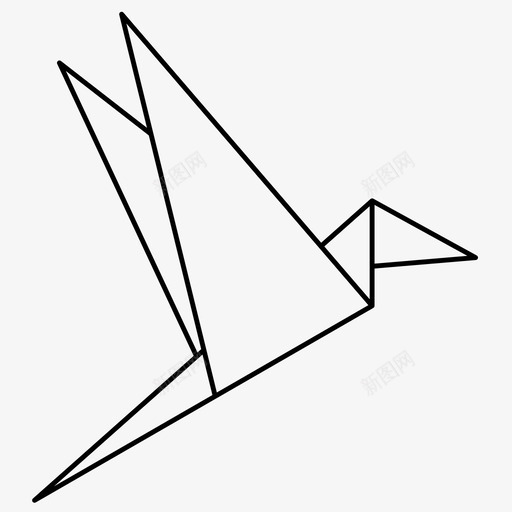 鸟动物苍蝇图标svg_新图网 https://ixintu.com 动物 折叠 折纸 折纸鸟 纸 苍蝇 鸟