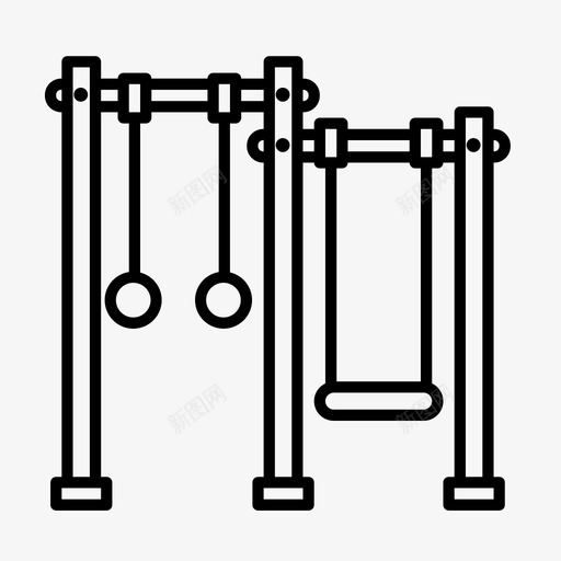 秋千孩子幼儿园图标svg_新图网 https://ixintu.com 孩子 幼儿园 操场 玩具 秋千