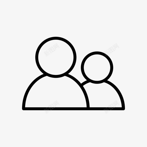 用户家庭朋友图标svg_新图网 https://ixintu.com 家庭 工作者 朋友 用户 组