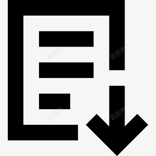 文档箭头文件图标svg_新图网 https://ixintu.com lineessentials图标集 下载文件 下载文档 收件箱 箭头