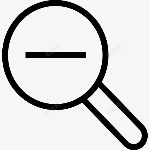 缩小侦探眼镜图标svg_新图网 https://ixintu.com ios网络用户界面线图标 侦探 搜索 放大 眼镜 缩小