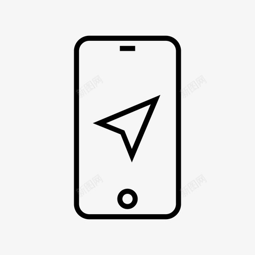 导航器指南针方向图标svg_新图网 https://ixintu.com iphone 位置 导航器 指南针 方向