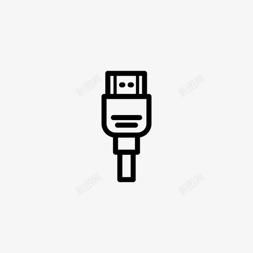hdmi电缆输入图标svg_新图网 https://ixintu.com hdmi hdmiusb电缆 插头 电缆 端口 输入