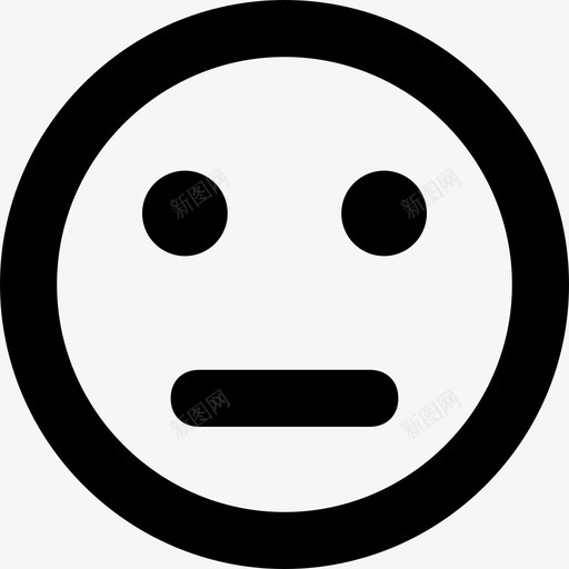 悲伤的笑脸表情感觉图标svg_新图网 https://ixintu.com 悲伤的笑脸 感觉 线要素图标集 表情