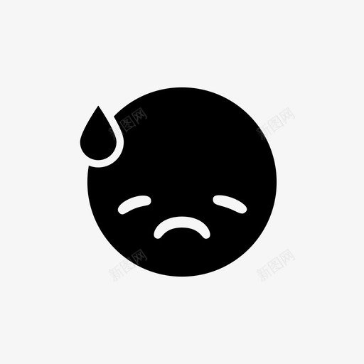 悲伤的表情沮丧下降图标svg_新图网 https://ixintu.com 下降 悲伤的表情 沮丧 表情 表情填充