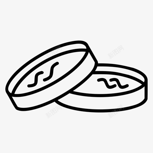 培养皿细菌生物学图标svg_新图网 https://ixintu.com 培养皿 实验 玻璃器皿 生物学 科学 细菌