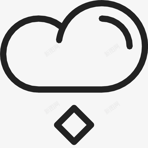 云冰雹天气图标svg_新图网 https://ixintu.com 云 冰雹 天气