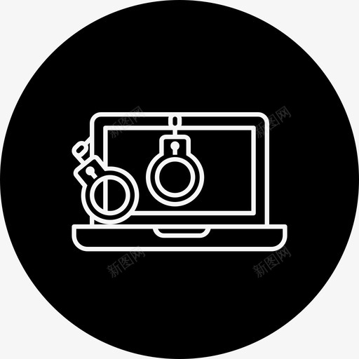 犯罪攻击黑客图标svg_新图网 https://ixintu.com 安全 手铐 攻击 犯罪 网络犯罪轮差 陷阱 黑客