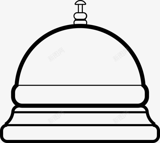 接待铃酒店帮助铃图标svg_新图网 https://ixintu.com 帮助铃 招待 接待铃 酒店