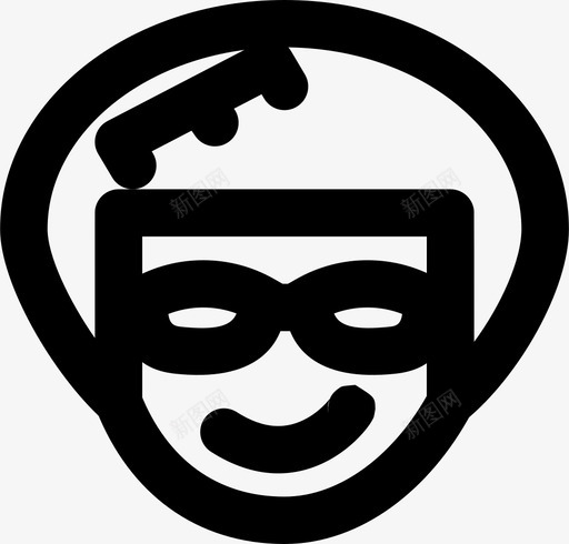 非洲佬表情符号脸图标svg_新图网 https://ixintu.com 漂亮图标 脸 表情符号 表情符号md大纲 非洲佬