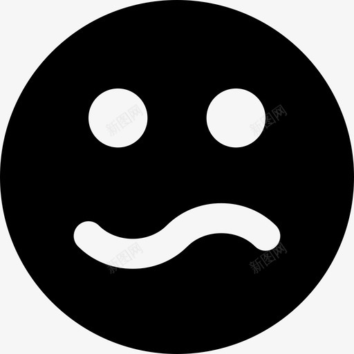 困惑表情漂亮图标表情svg_新图网 https://ixintu.com 困惑 漂亮图标表情 表情