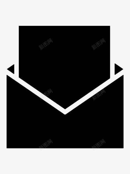 信空白信封图标svg_新图网 https://ixintu.com 信 信件的信封 信封 空白 空白信封模版 邮件 邮寄