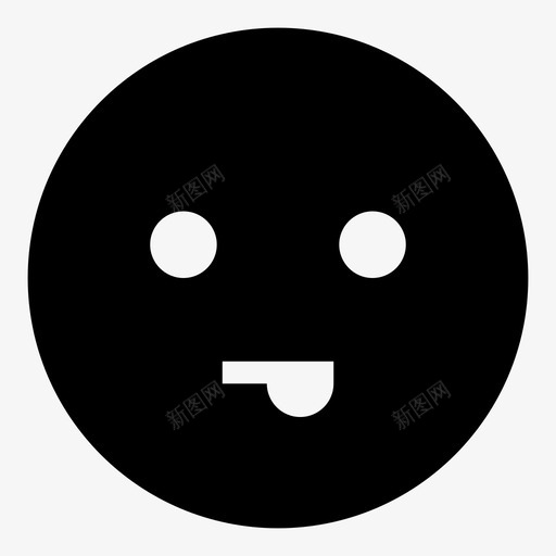 吐舌头表情符号调情图标svg_新图网 https://ixintu.com 吐舌头 嘟嘟 微笑几何填充 性感 笑脸 表情符号 调情