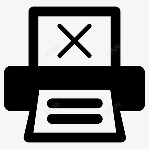 取消打印机删除打印取消打印图标svg_新图网 https://ixintu.com 关闭打印机 删除打印 取消打印 取消打印机