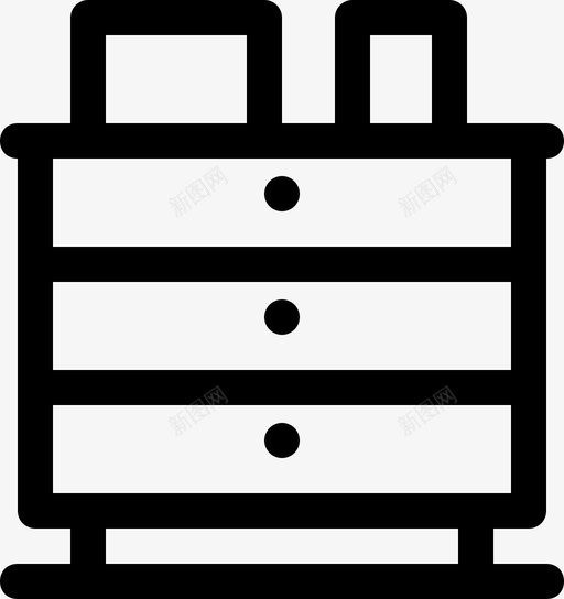 橱柜抽屉梳妆台图标svg_新图网 https://ixintu.com 储藏室 图片 家具 抽屉 梳妆台 橱柜 餐具柜