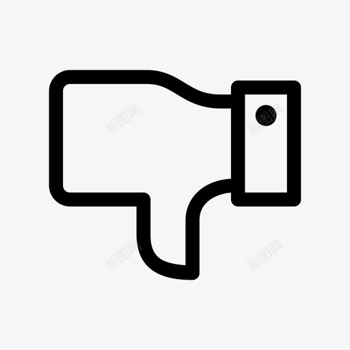 不像讨厌向下图标svg_新图网 https://ixintu.com 不像 向下 手指 拇指 讨厌