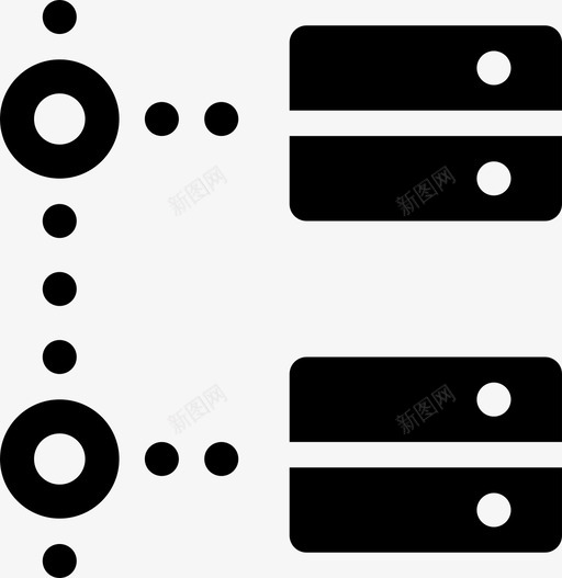 服务器树脱机数据断开连接图标svg_新图网 https://ixintu.com internet 传输 数据 断开连接 服务器树脱机 网络 联机数据填充