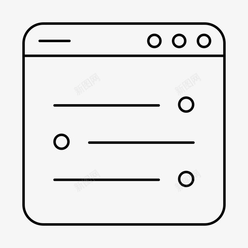 列表应用程序布局图标svg_新图网 https://ixintu.com ui 列表 布局 应用程序 用户界面