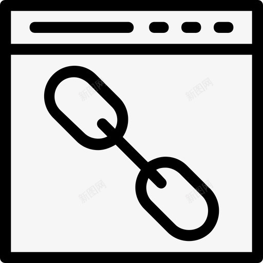 反向链接超链接搜索引擎优化图标svg_新图网 https://ixintu.com 反向链接 搜索引擎优化 搜索引擎优化和营销 网络链接 超链接