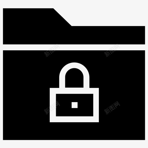 锁定文件夹阻止锁定图标svg_新图网 https://ixintu.com iosweb用户界面 安全 锁定 锁定文件夹 阻止