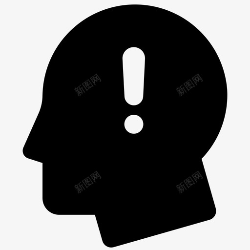 思考者想法思考提醒图标svg_新图网 https://ixintu.com 商务固体卷14 思考者 思考过程 想法思考 提醒