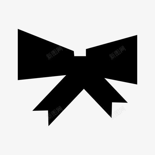 蝴蝶结男士西装图标svg_新图网 https://ixintu.com 燕尾服 男士 蝴蝶结 西装