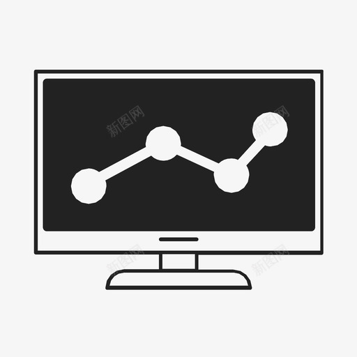 基金图表监视器分析图表图标svg_新图网 https://ixintu.com 分析 图表 基金图表监视器 统计