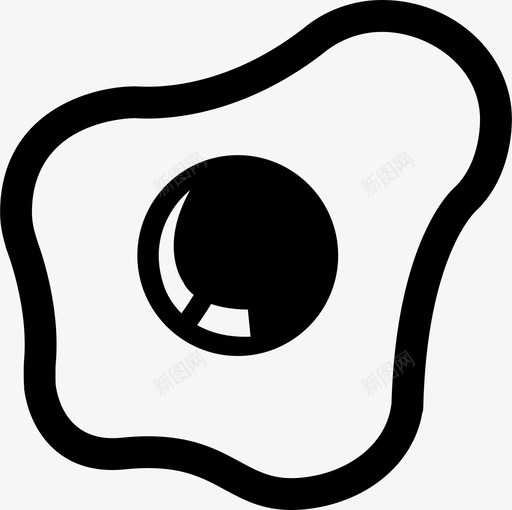 煎蛋煎鸡蛋鸡蛋食品图标svg_新图网 https://ixintu.com 煎蛋 煎鸡蛋 鸡蛋食品