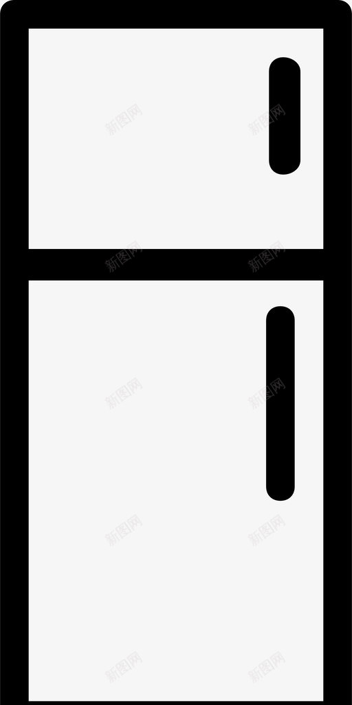 冰箱电器冷却器图标svg_新图网 https://ixintu.com 冰柜 冰箱 冷却器 电器