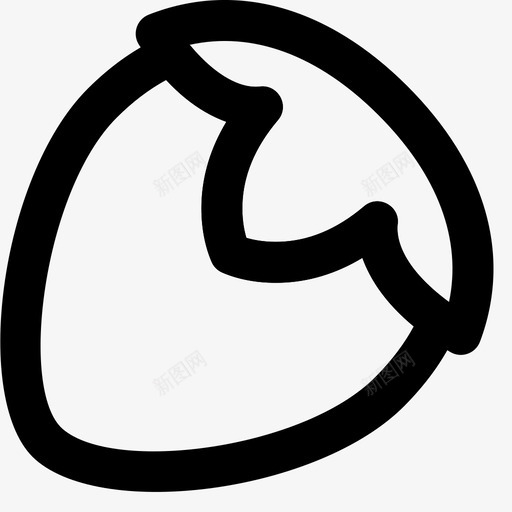 榛子吃图标svg_新图网 https://ixintu.com 吃 榛子