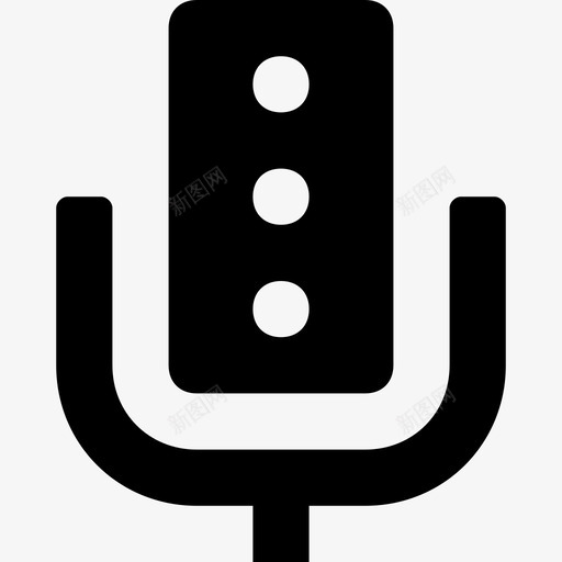 麦克风音频录音图标svg_新图网 https://ixintu.com web和ui图标 录音 语音 音频 麦克风