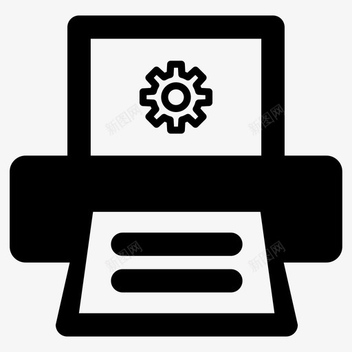 打印机设置打印打印选项图标svg_新图网 https://ixintu.com 打印 打印机设置 打印选项