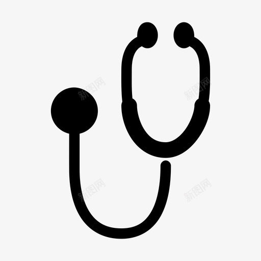 听诊器医生医疗机构图标svg_新图网 https://ixintu.com 医生 医疗器械 医疗机构 听诊器