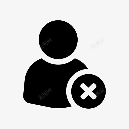 用户错误客户删除图标svg_新图网 https://ixintu.com 人员 删除 客户 用户人员 用户错误