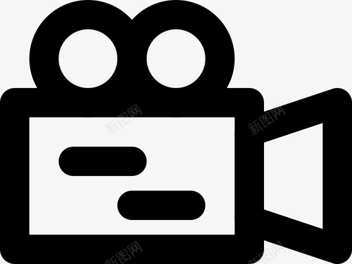 电影摄影机电影院电影图标svg_新图网 https://ixintu.com smashicons电影2md大纲 电影 电影摄影机 电影院 视频