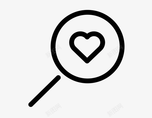 爱情搜索情侣最爱图标svg_新图网 https://ixintu.com 心 情人节 情侣 最爱 爱情搜索