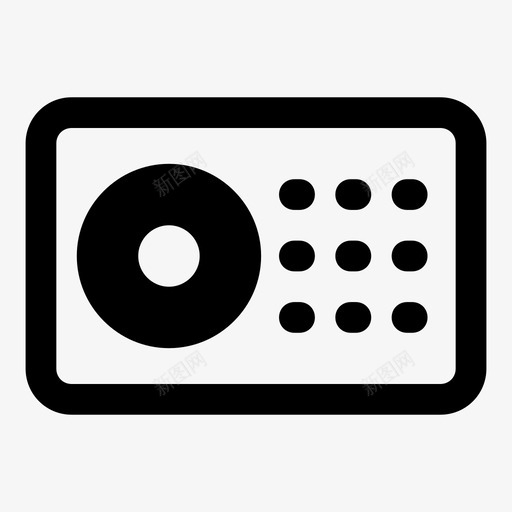 收音机调频音乐图标svg_新图网 https://ixintu.com 收音机 电台 调频 音乐