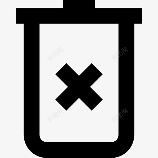 垃圾桶回收一套线要素图标svg_新图网 https://ixintu.com 一套线要素图标 回收 垃圾桶