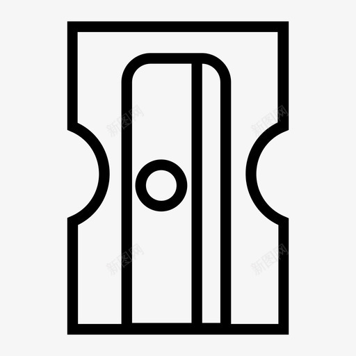 卷笔刀美术削笔图标svg_新图网 https://ixintu.com 削尖 削笔 卷笔刀 学习用品 美术