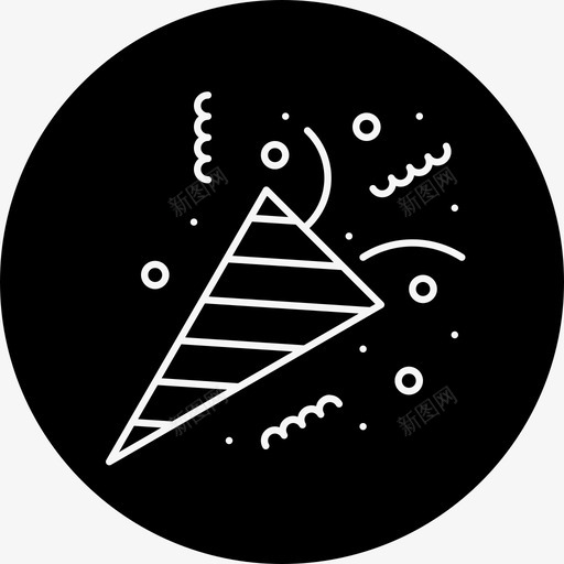 派对庆祝装饰图标svg_新图网 https://ixintu.com 2017年新年轮番不同 元素 庆祝 波普尔 派对 装饰