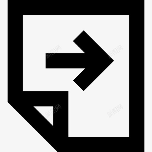 转发文件箭头文档图标svg_新图网 https://ixintu.com 发送文件 工作表 文档 箭头 行要素图标集 转发文件