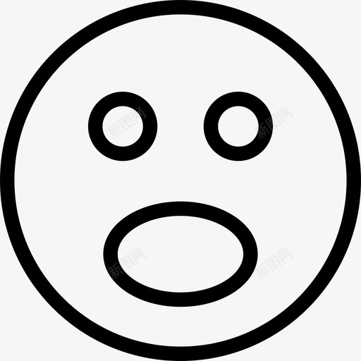 表情符号大脸图标svg_新图网 https://ixintu.com ios网络用户界面线图标 大 微笑 快乐 脸 表情符号